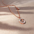 Solid 925 Sterling Silver Initial Crystal Personalised Alphabet Letter Necklace Rose Gold Filled
